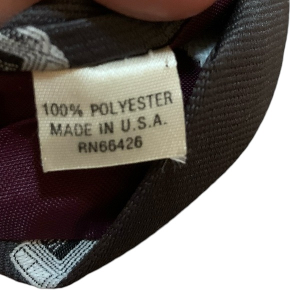 Excello Vintage computer tie. 100% polyester. Gray. Great gift for IT guy. - Picture 3 of 5